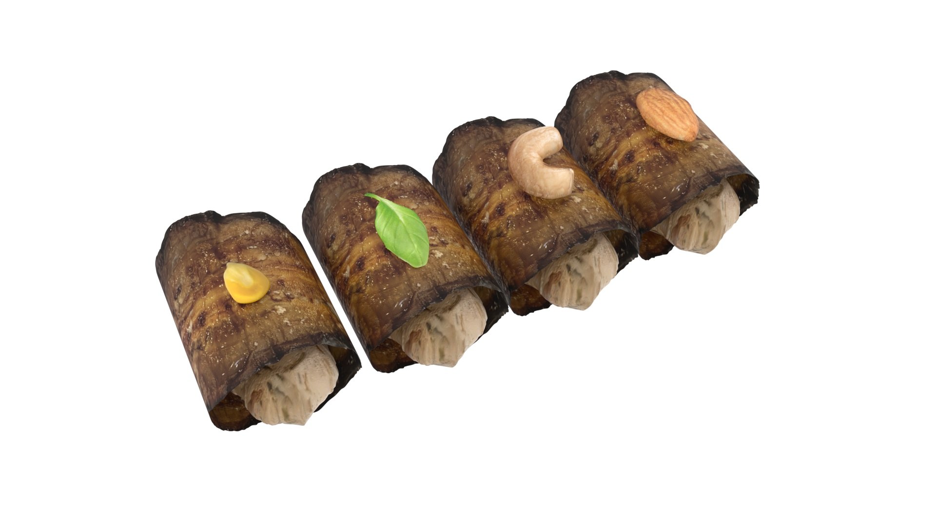 3D Eggplant Rolls https://p.turbosquid.com/ts-thumb/CG/ILjW4O/Yr/eggplantrolls11/jpg/1723535882/1920x1080/fit_q87/41775874bd6ae8f3928df7c48873a9770f7a5d1d/eggplantrolls11.jpg