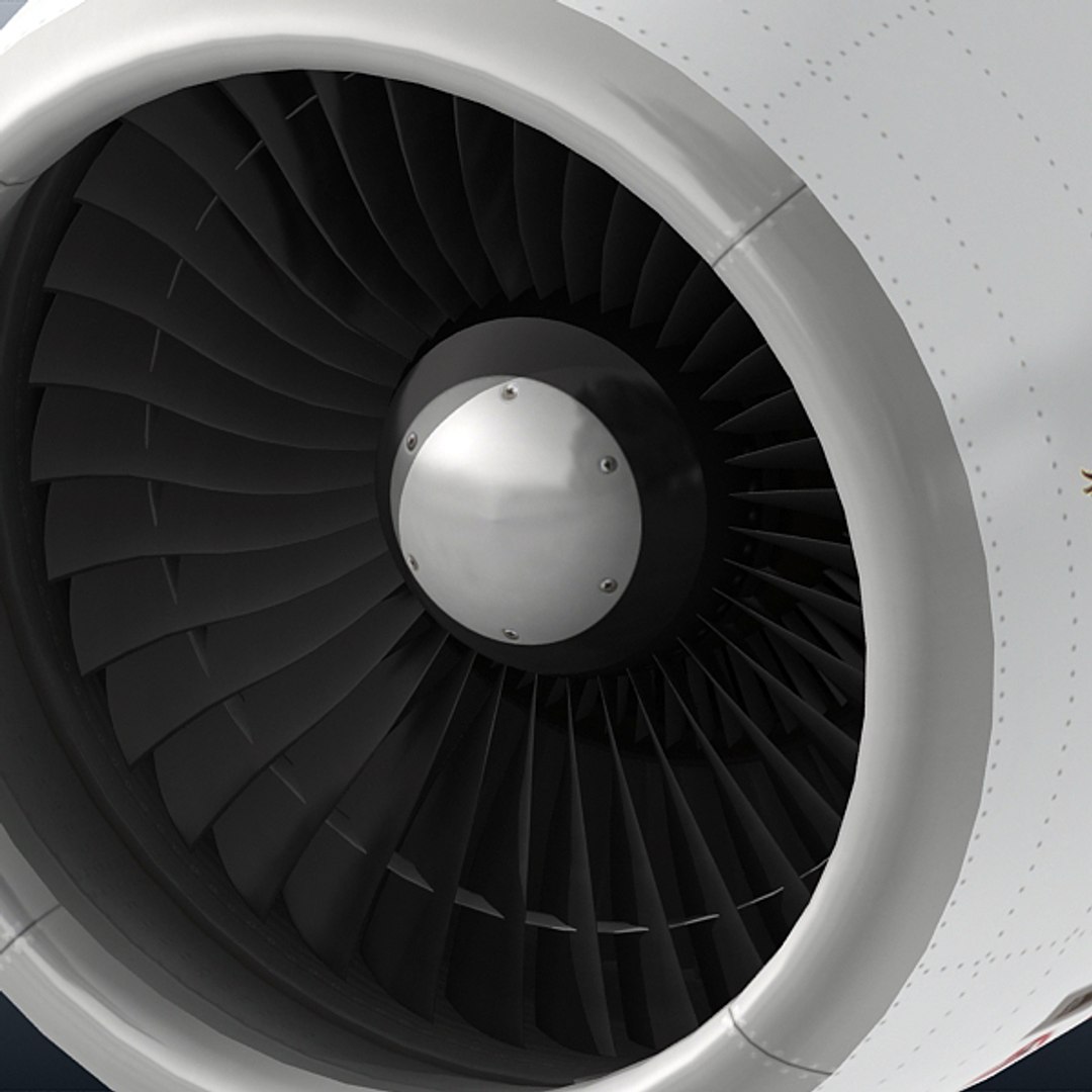 jt9d jet engine 3d model