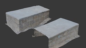 Concrete Block Scan 3D model