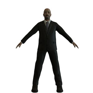 businessman mobile edition polies 3D model