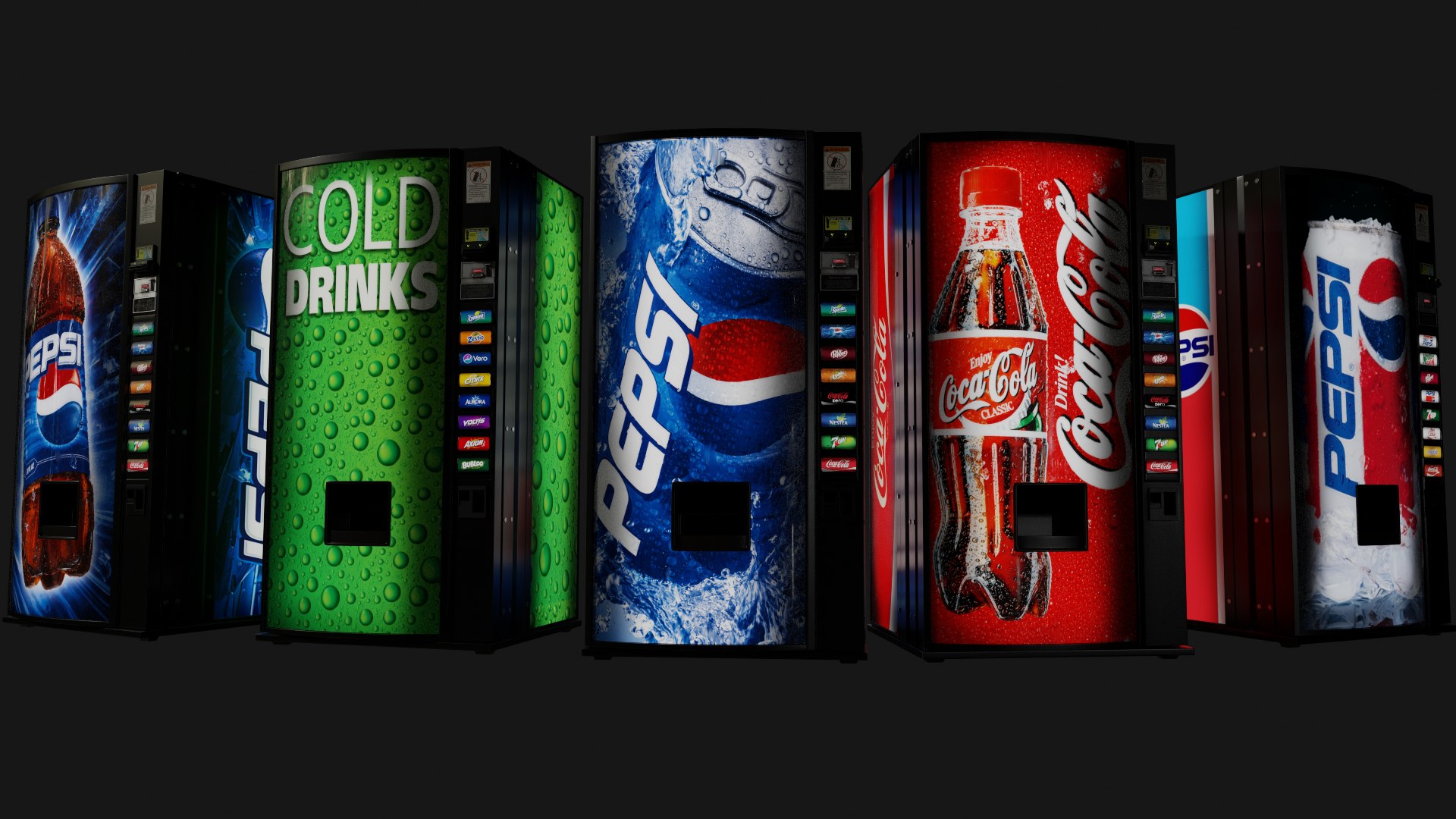 5 Soda Vending Machines 3D model https://p.turbosquid.com/ts-thumb/CG/TbLVQp/97/vending041/png/1789060802/1920x1080/fit_q87/760530da97d0dbf2ffa72023e9a2ec70c55f6c7c/vending041.jpg