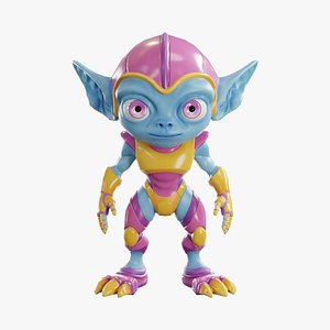 3D Alien01 - Game Ready Model
