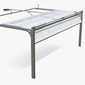 Wide Automatic Garage Door System Open