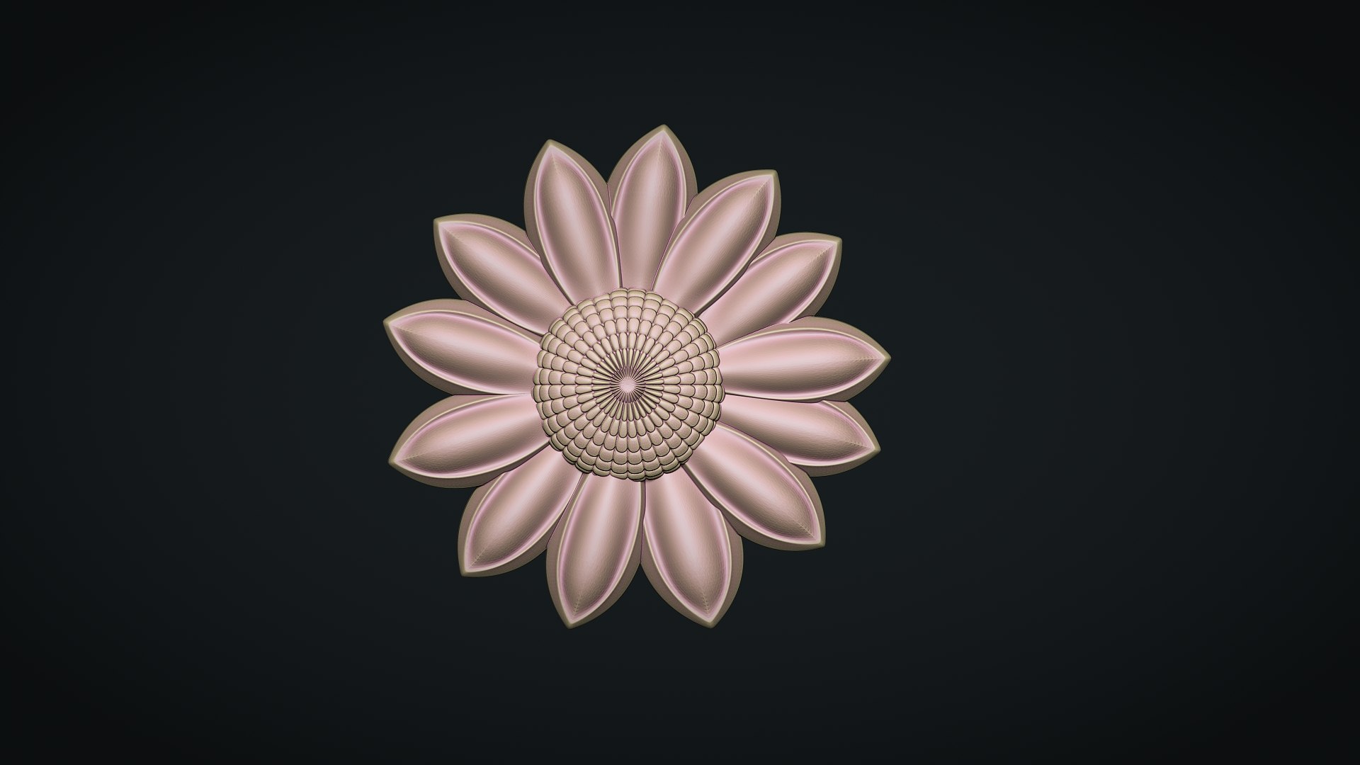 Daisy Garden Flower Bas Relief 3D Print Model 3D Model - TurboSquid 2367453