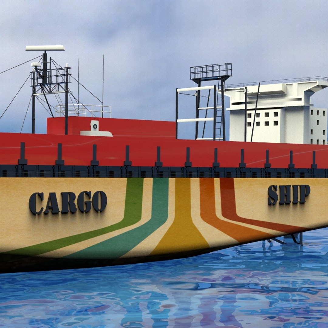 Cargo Ship 3d Model Turbosquid 1384983 