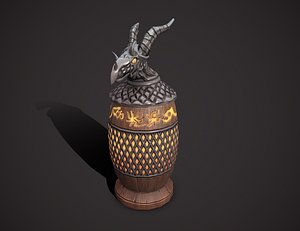 3D dragon urn