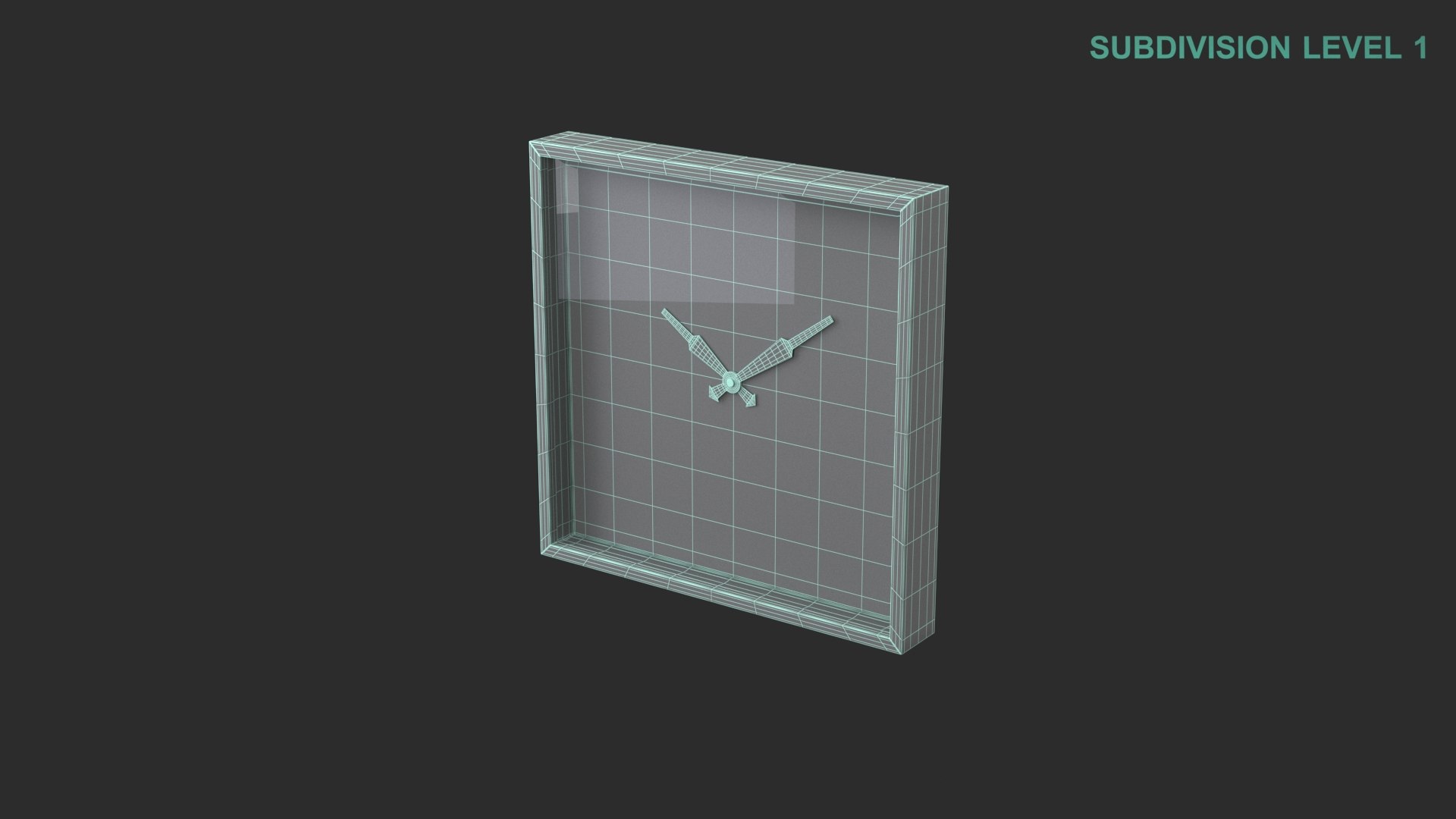 Wall Clock 3D model https://p.turbosquid.com/ts-thumb/CG/oI0na1/UF/wireframe0004/jpg/1649307525/1920x1080/fit_q87/b1799842d904cd2f96e64e5908fbd04761a89a79/wireframe0004.jpg