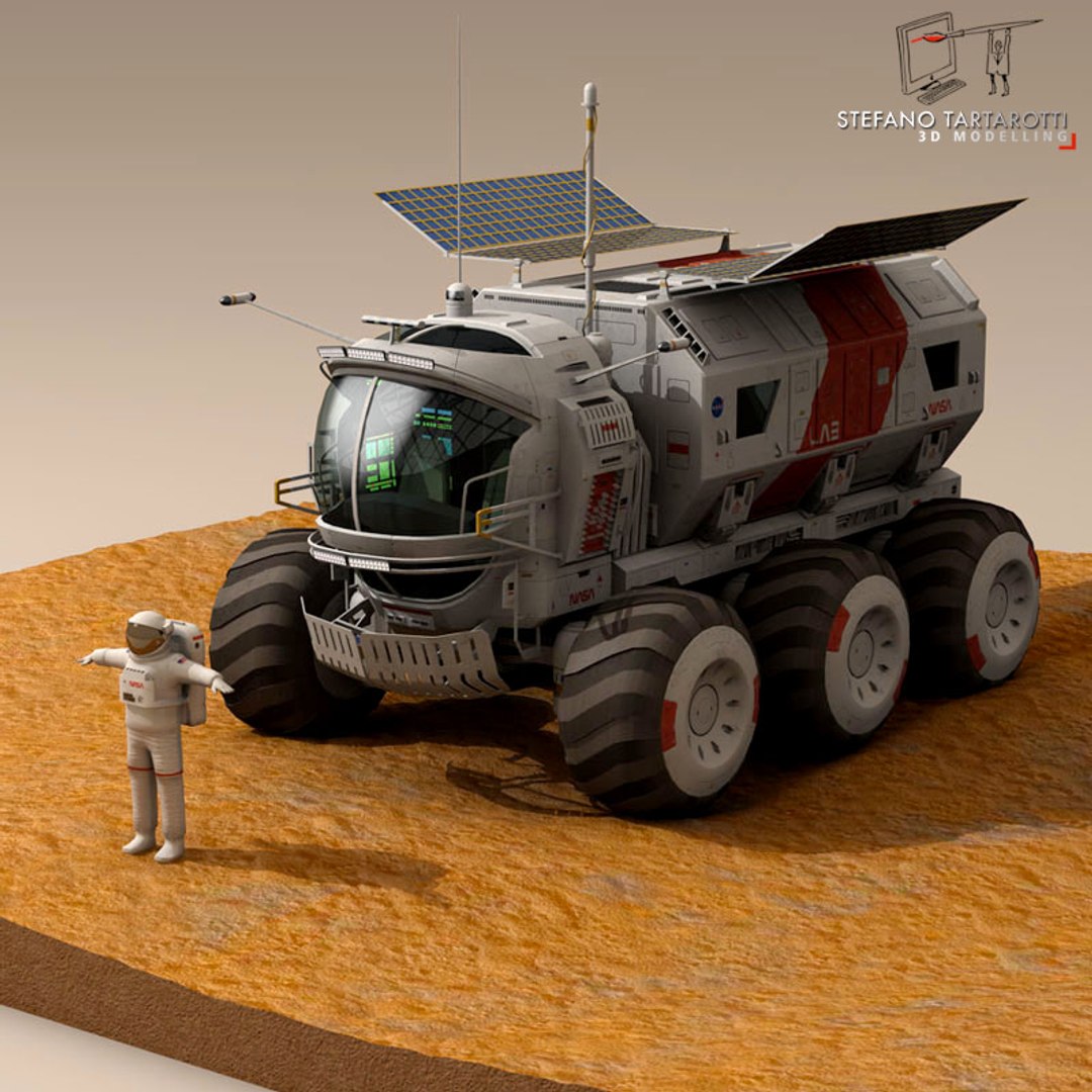 3d Fictional Lunar Vehicle