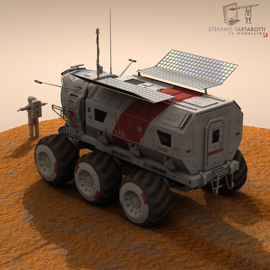 3d Fictional Lunar Vehicle