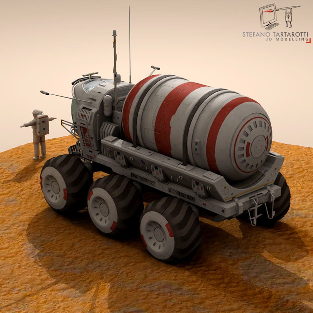 3d Fictional Lunar Vehicle