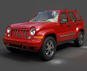 Jeep Liberty KJ Compact SUV - High-Poly 3D Model 3D model