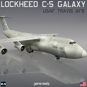 Lockheed C-5 Galaxy USAF TRAVIS
