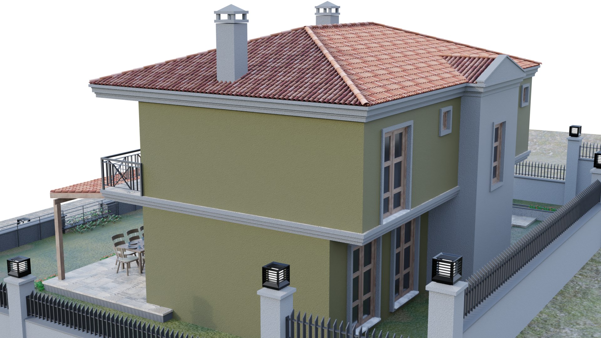 3D House Model E Model - TurboSquid 2125475