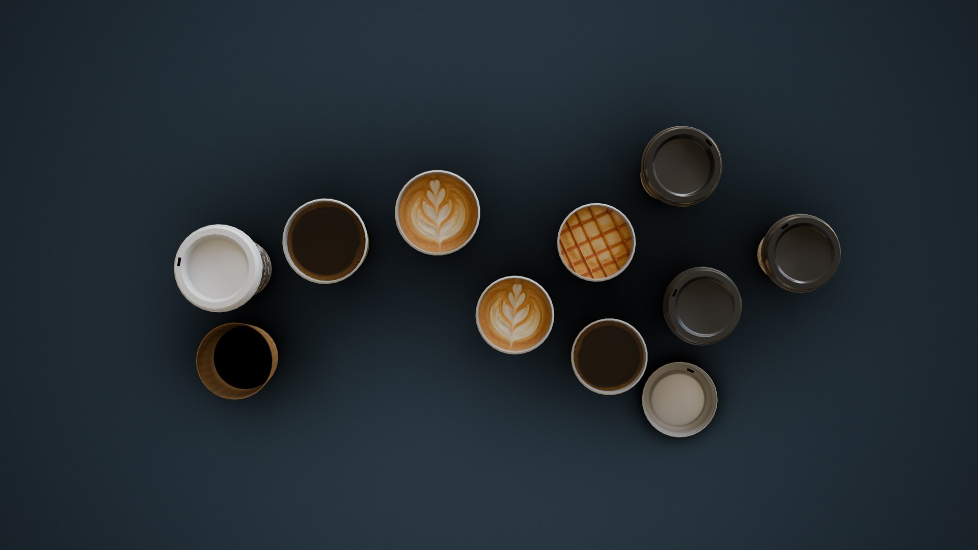 3D Lattes and Coffee https://p.turbosquid.com/ts-thumb/CG/xWjn01/Hm/render_0003/jpg/1756937911/1920x1080/fit_q87/e5080b0e0de9c9a1c0231b01295f185cc4dbc49c/render_0003.jpg