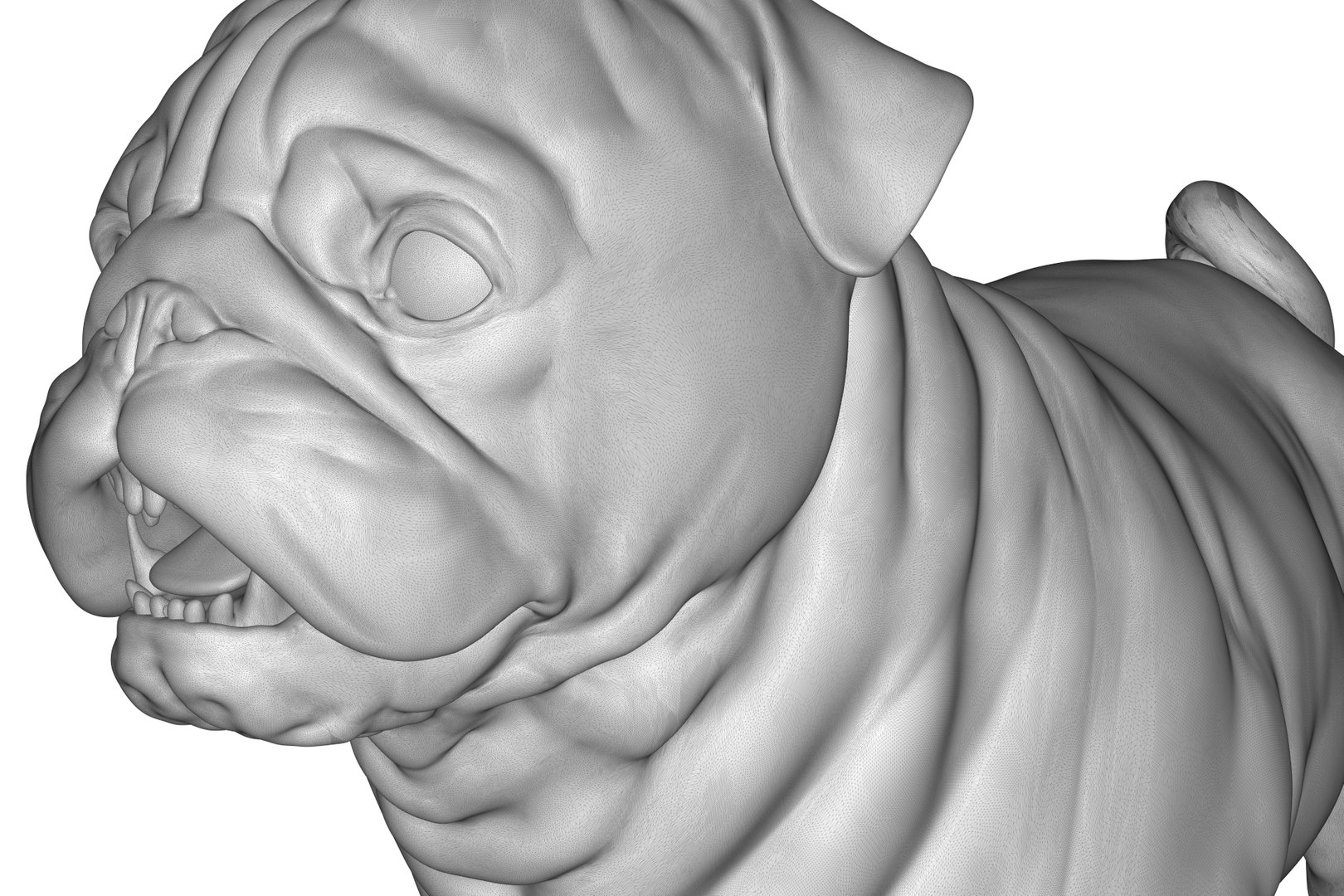 Pug Model - TurboSquid 2217281