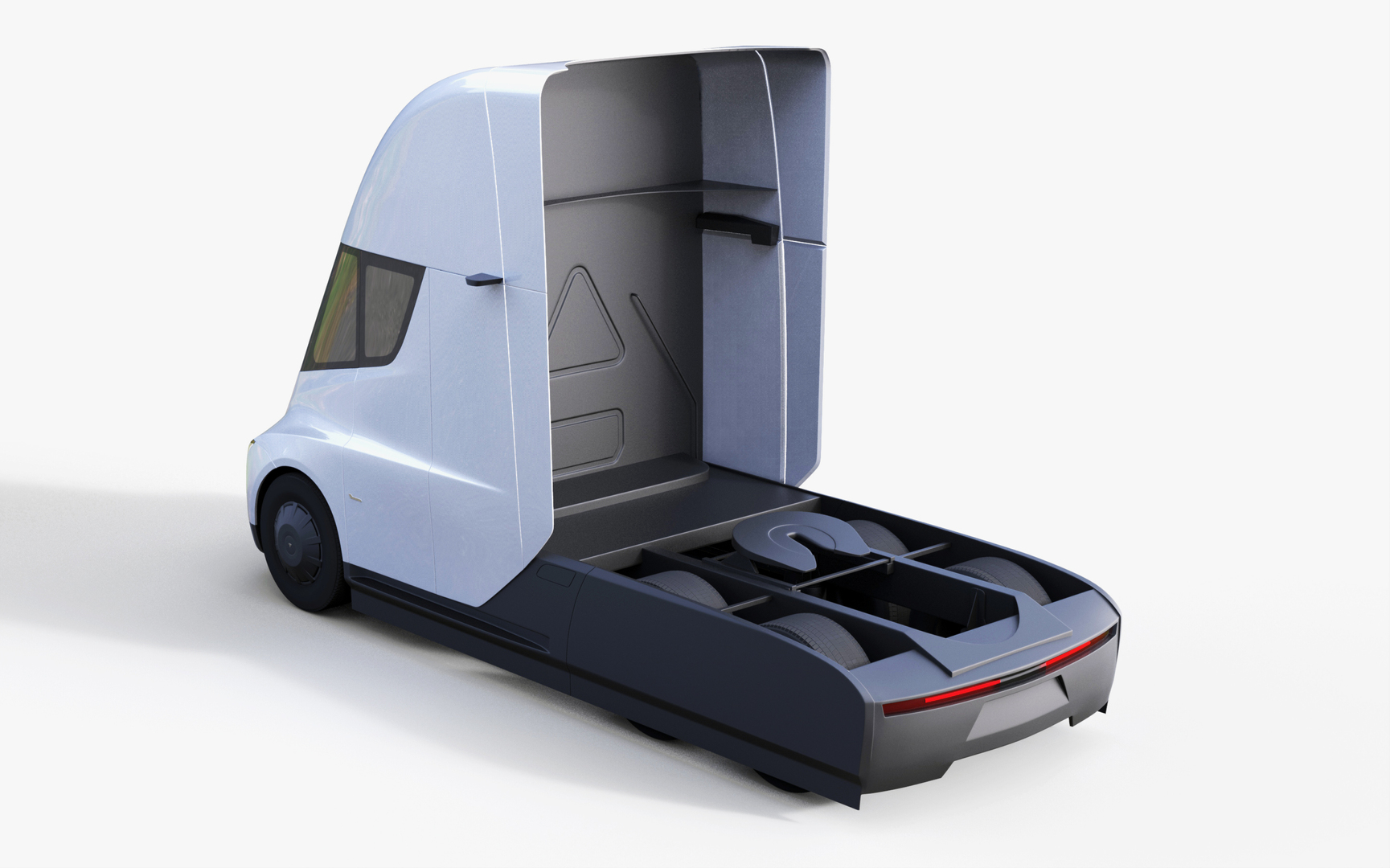 3D model tesla semi truck - TurboSquid 1234111