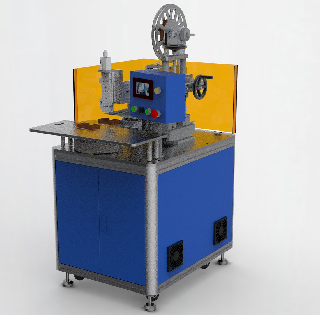 3D Double Station Rotary Labeling Model - TurboSquid 1681342