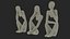 Abstract Human Figures Black