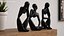 Abstract Human Figures Black