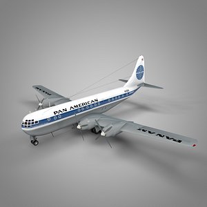 boeing 377 stratocruiser pan 3D model