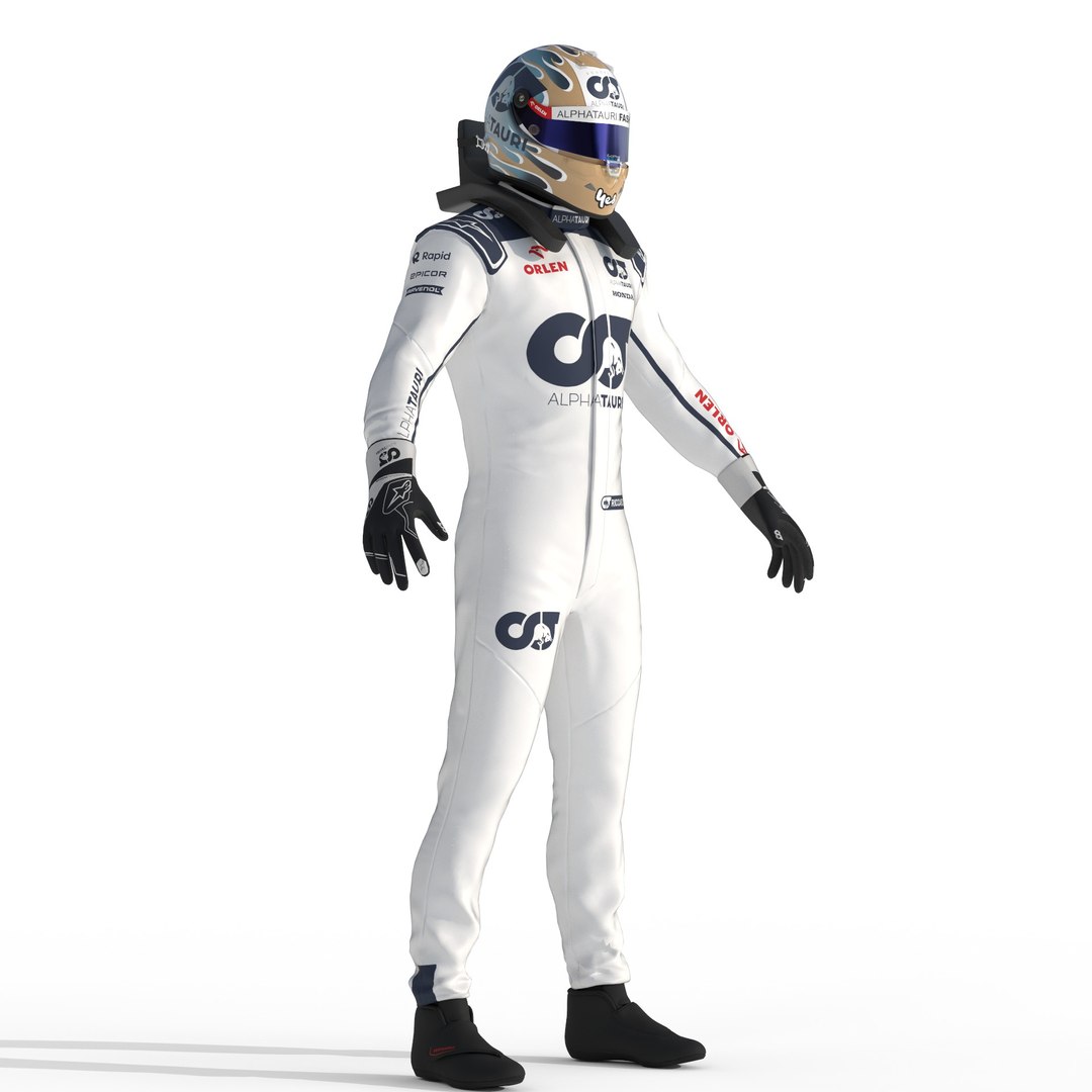 F1 Alpha Tauri Suit 2023 3D Model - TurboSquid 2133349