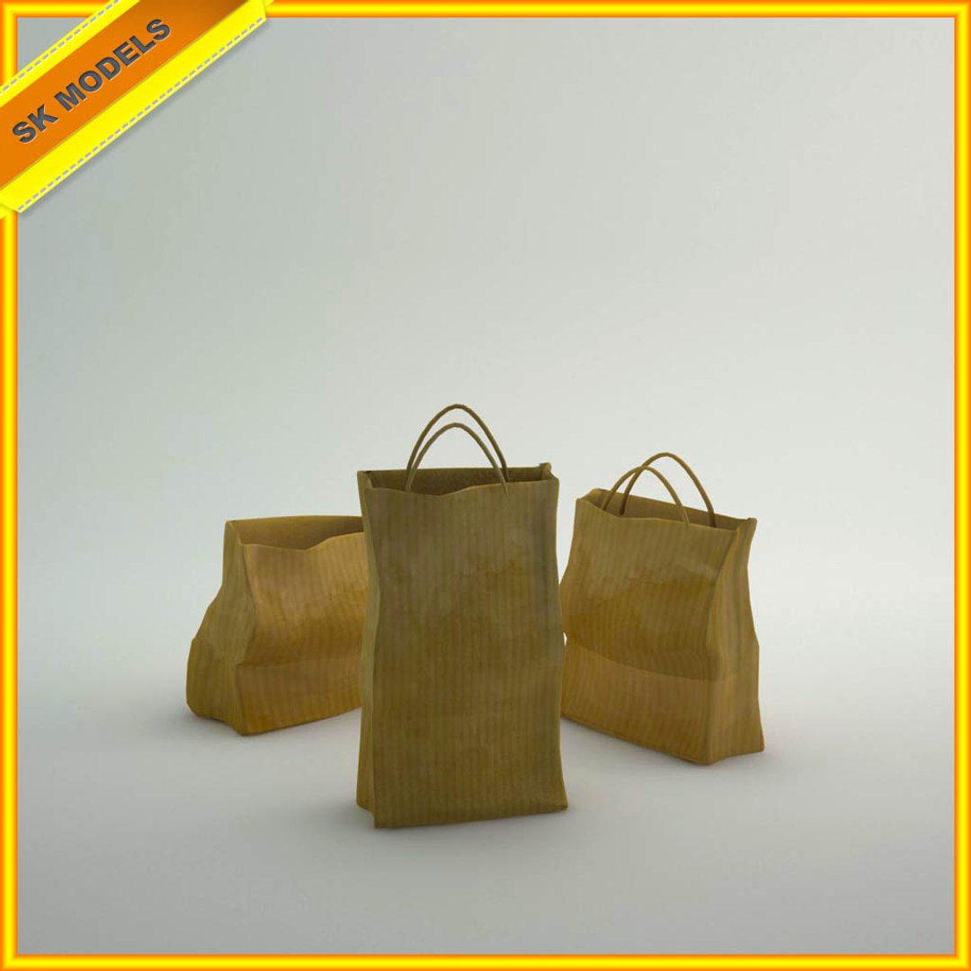3d Model Paper Bags