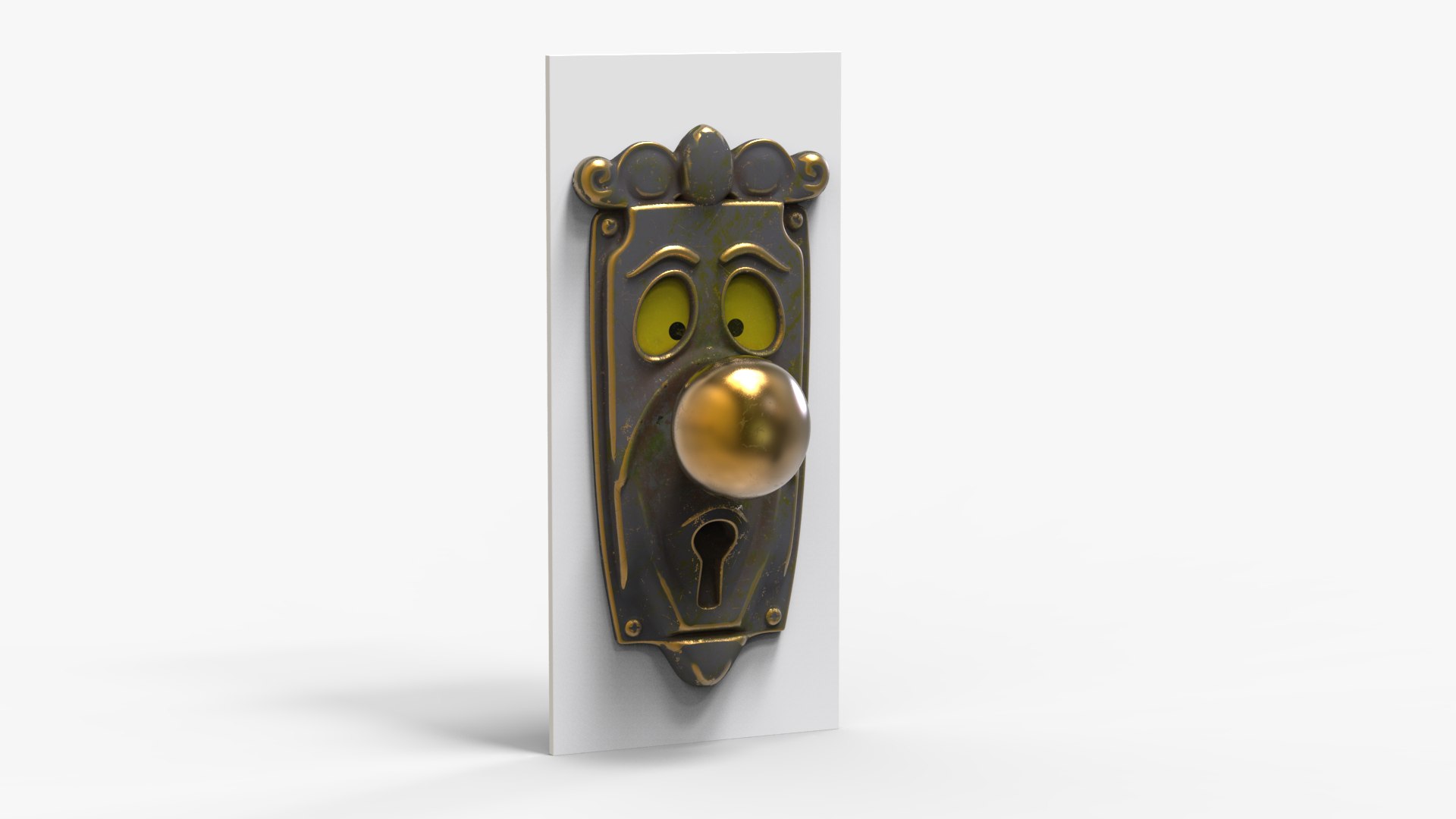 Character Handle Door Knob 3D - TurboSquid 2413530