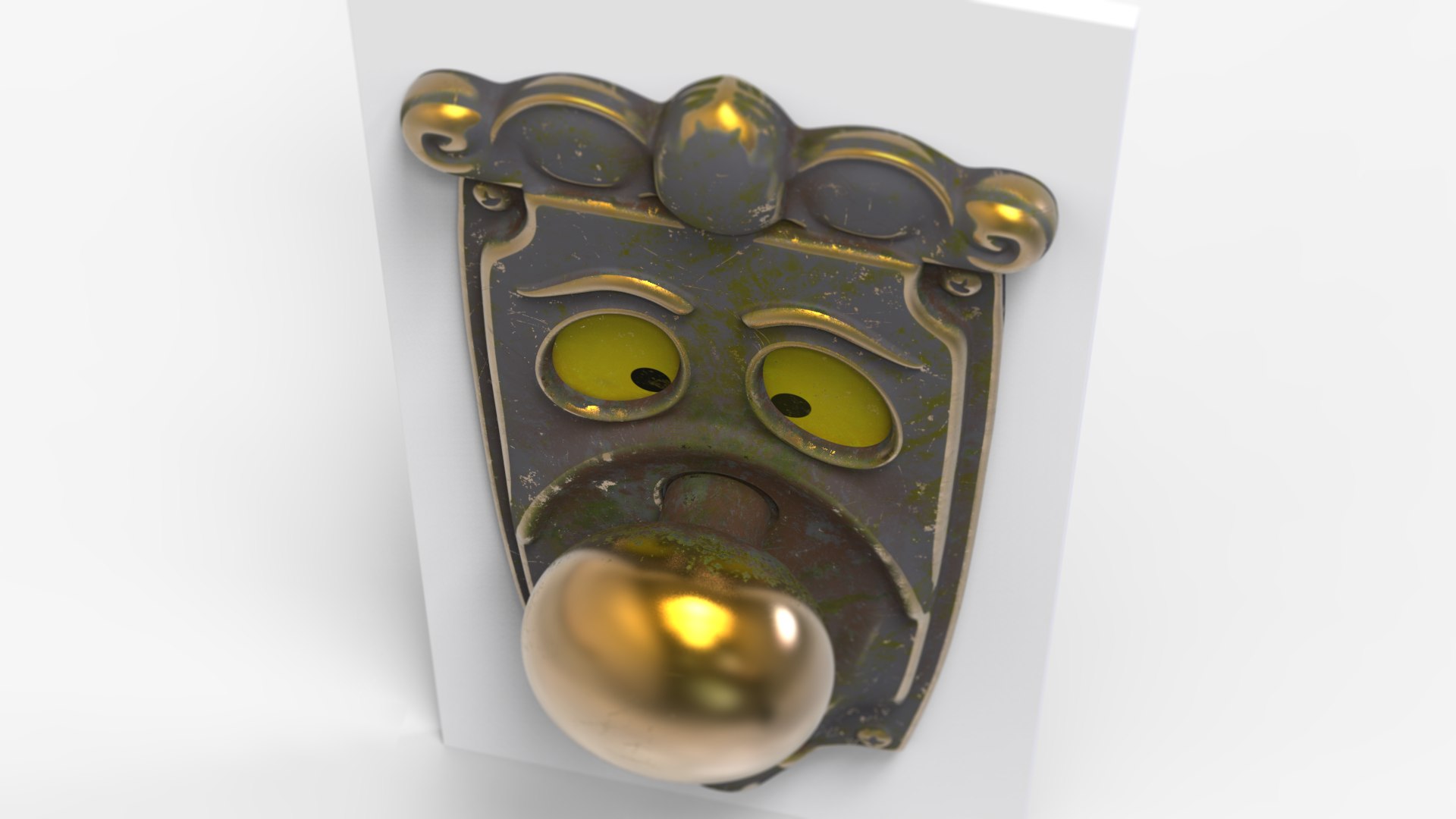 Character Handle Door Knob 3D - TurboSquid 2413530
