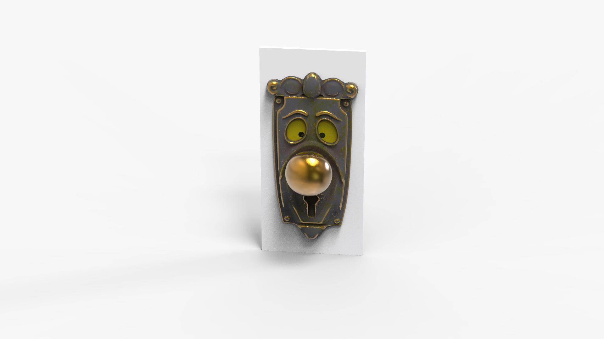 Character Handle Door Knob 3D - TurboSquid 2413530