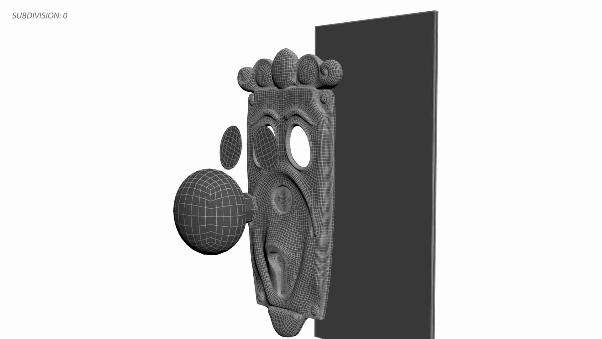 Character Handle Door Knob 3D - TurboSquid 2413530