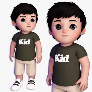 3D model Cute Kid Model