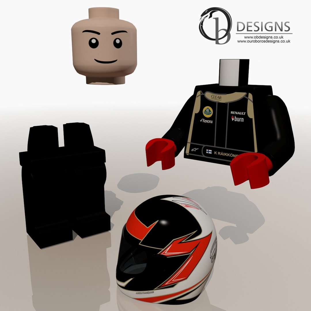Lego Kimi Raikkn 3d Model