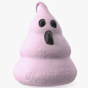 3D model Meringue Ghost Cookie Pink