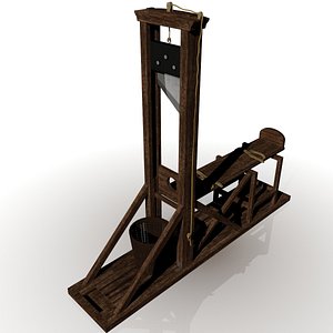 3d guillotine capital punishment model