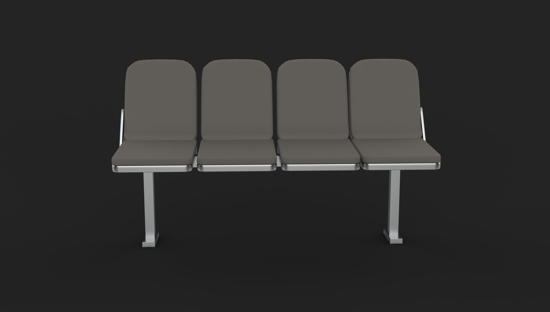 Waiting Room Chairs 02 3D Model 3D Model - TurboSquid 2541347