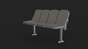 Waiting Room Chairs 02 3D model