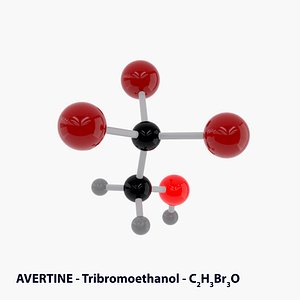 3D Drug AVERTIN Molecule