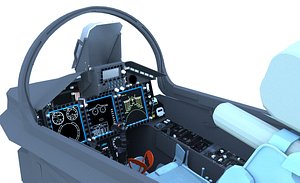 mig-29k cockpit 3D model