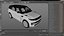 3D SUV Range Rover Sport 2023 Grey Simple Interior model