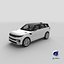 3D SUV Range Rover Sport 2023 Grey Simple Interior model
