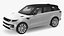 3D SUV Range Rover Sport 2023 Grey Simple Interior model