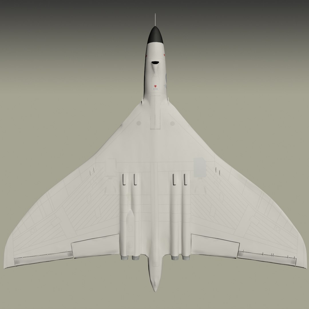 Avro Vulcan Bomber 3d Max