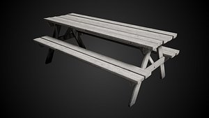 Wooden Park Picnic Table
