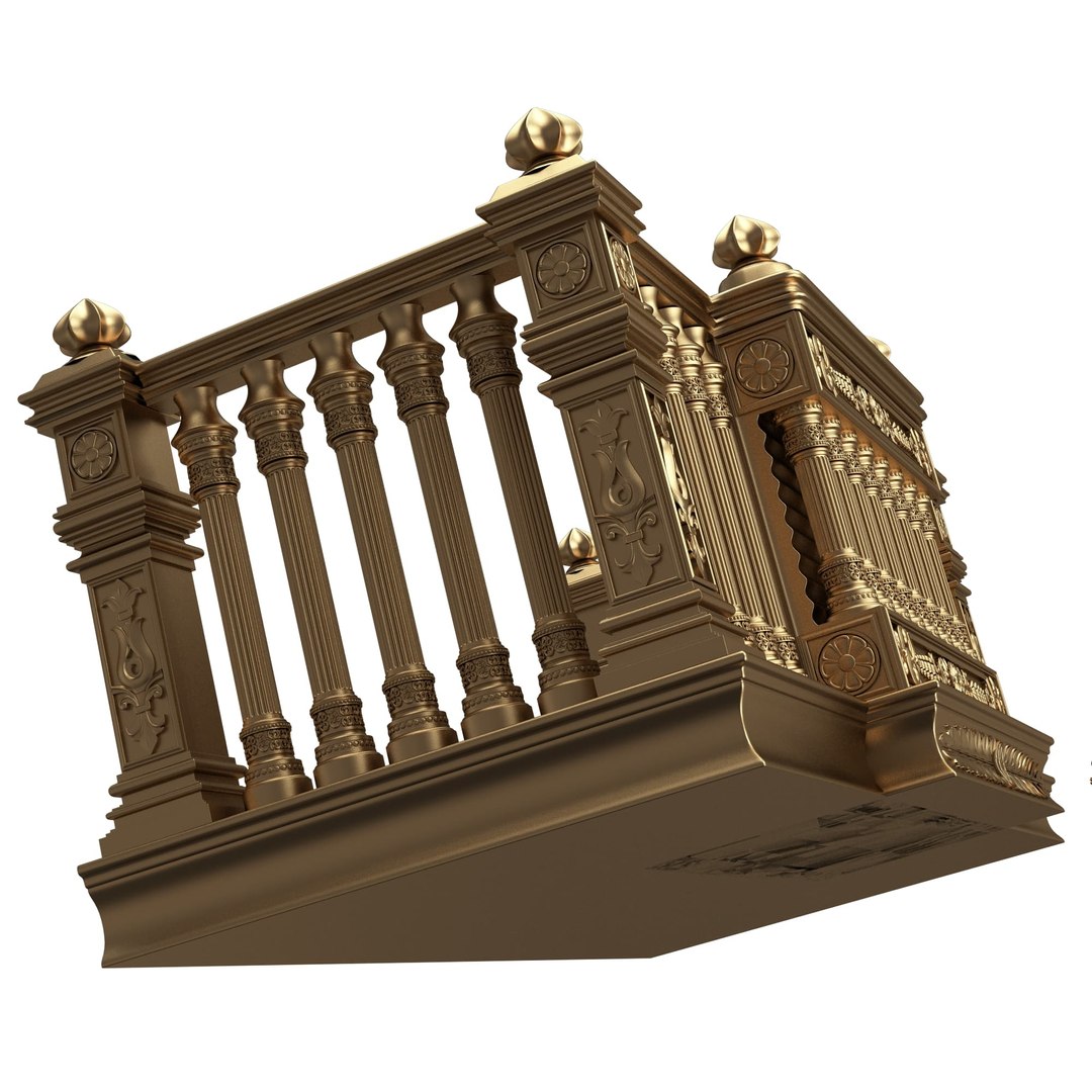 Classic Balcony 05 3D Model - TurboSquid 2324539