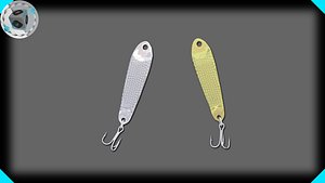 fishing spoons 3d max