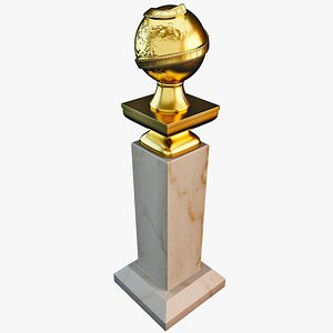 3d model golden globe award