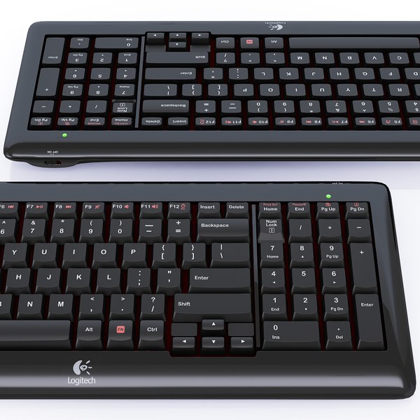modelo 3d Teclado Inalámbrico Logitech K340 - TurboSquid 578504