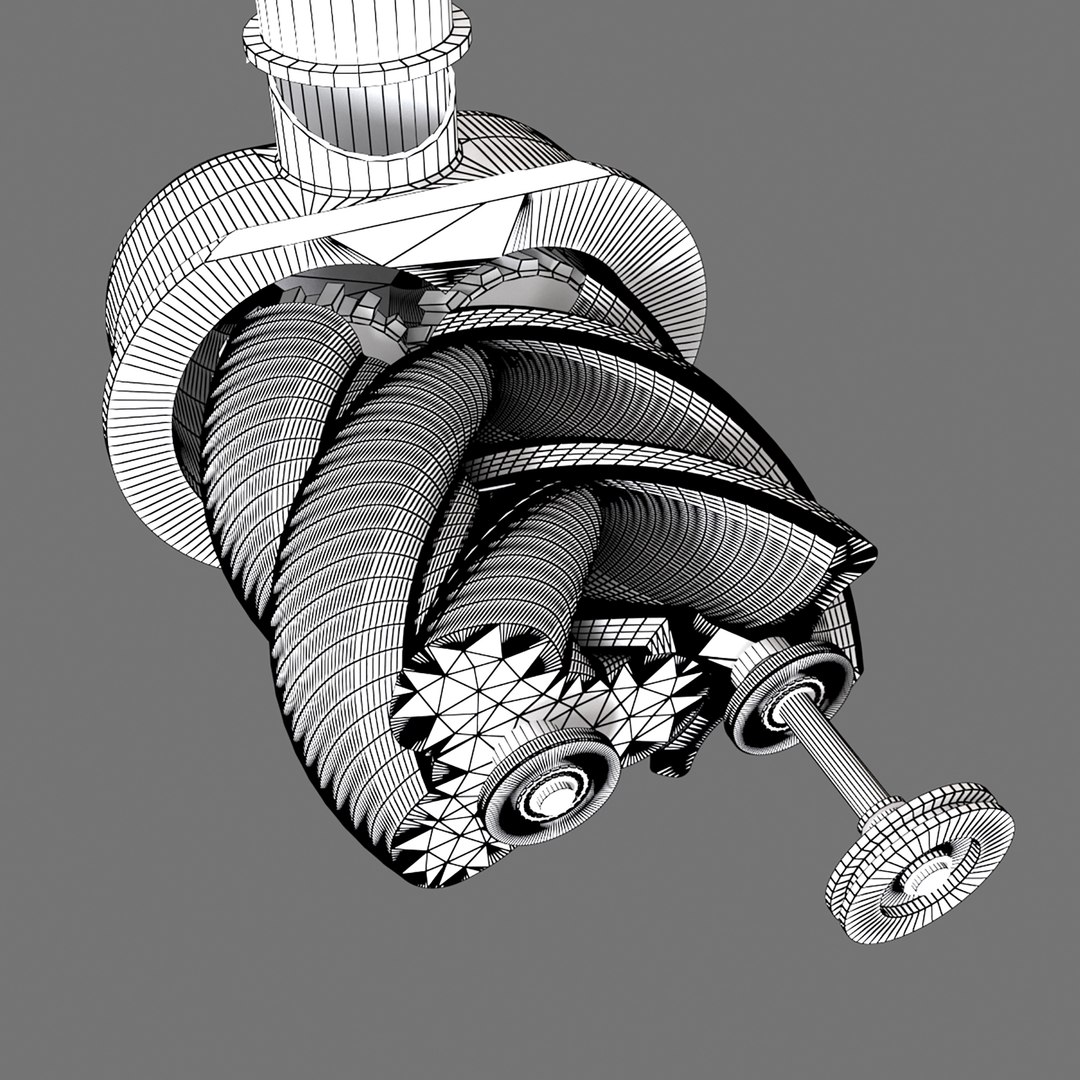 Free 3D Screw Compressor Model - TurboSquid 1854077