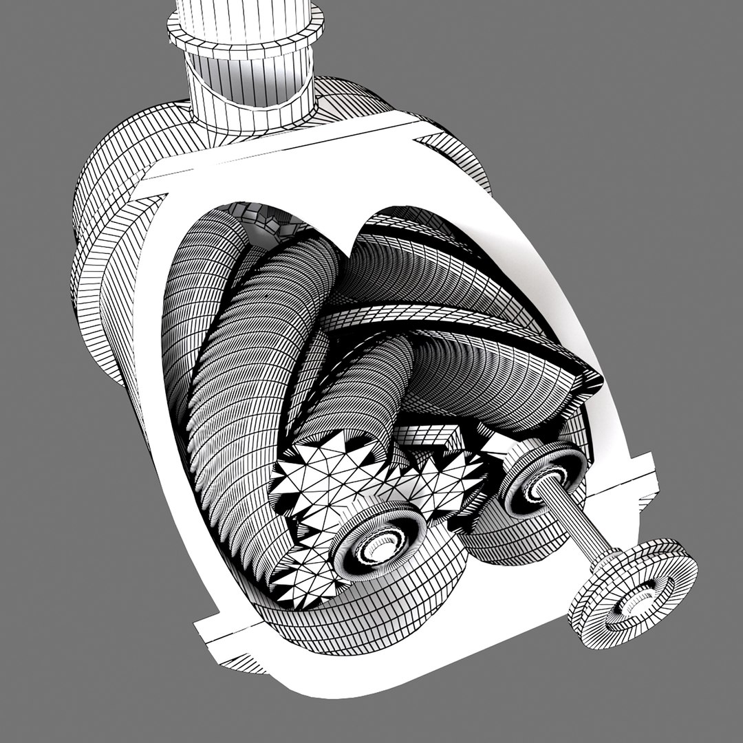 Free 3D Screw Compressor Model - TurboSquid 1854077