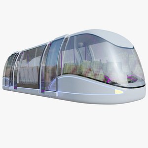 futuristic passenger transporter 3d model
